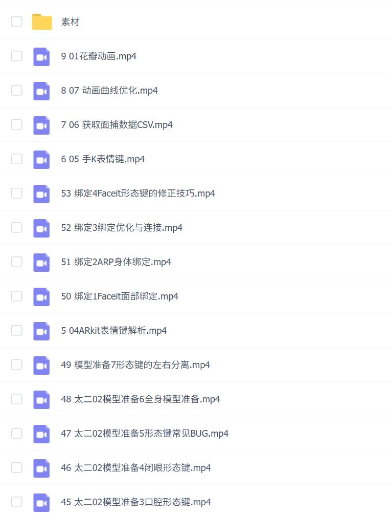 小鸡小鸡我爱你Blender超级面捕动画课程
