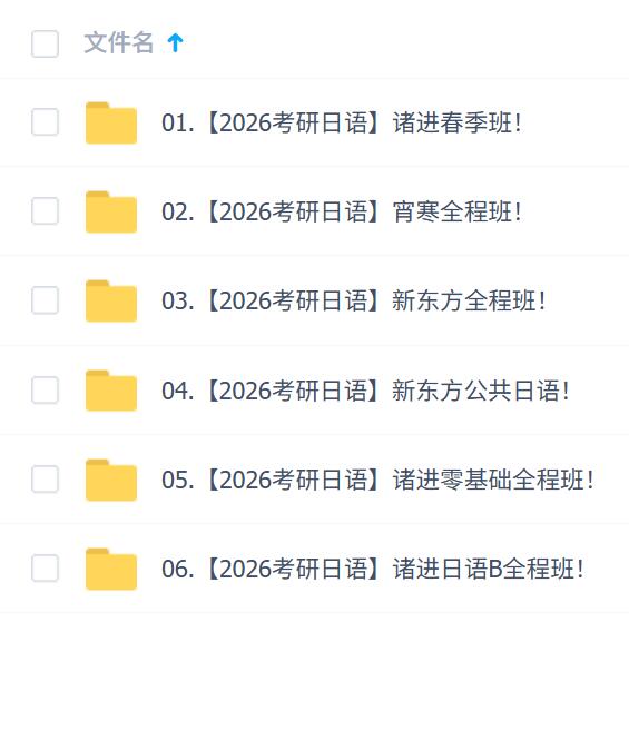 2026年考研日语专业合集